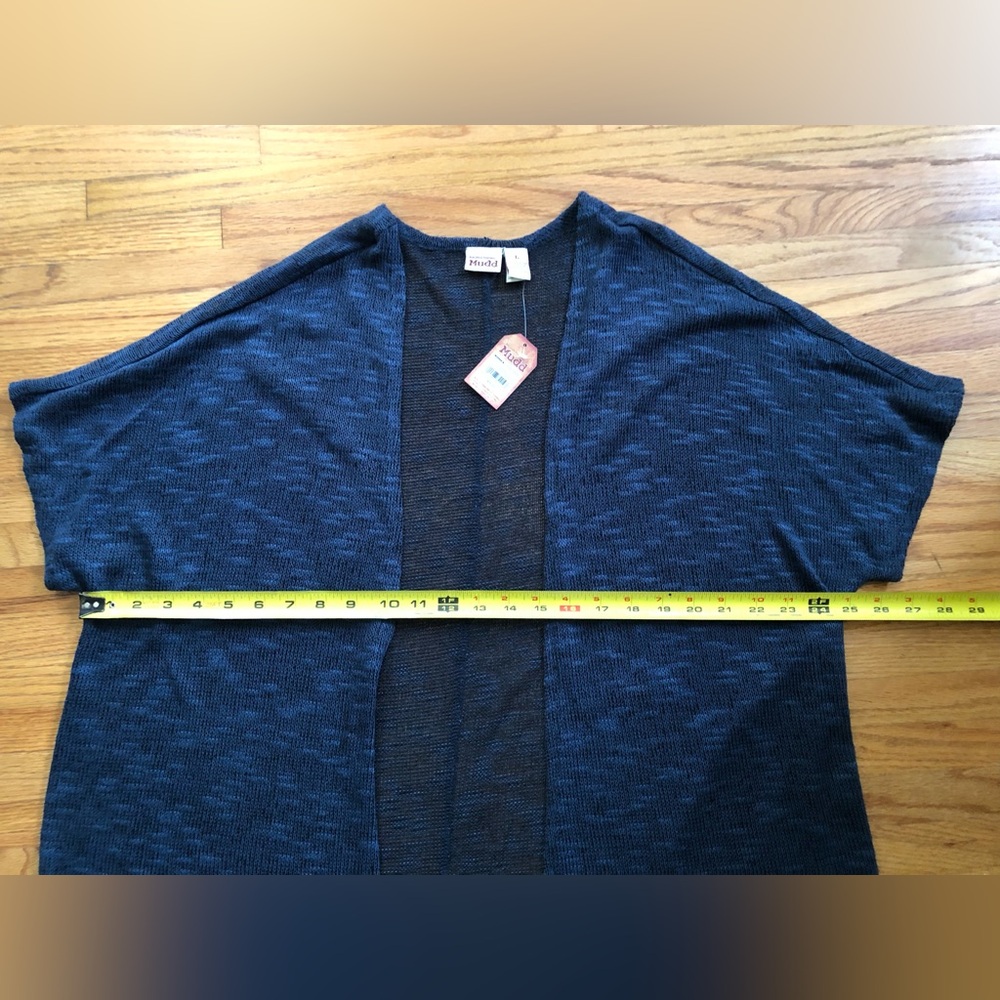 Mudd Navy Open-Front Women's Sweater Cardigan - Picture 5 of 10